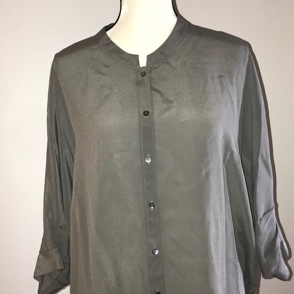 NWT Poetry Silk Crepe - De - Chine Blouse Size 14 - Picture 3 of 4